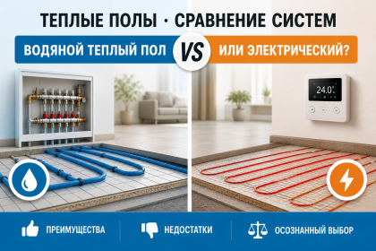 Водяной теплый пол или электрический