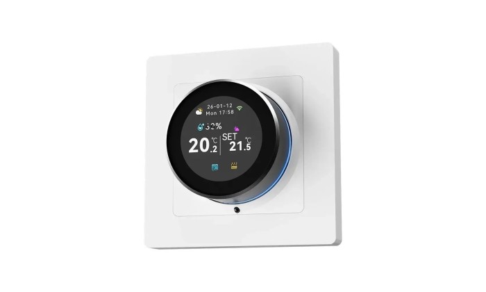Проводной WiFi термостат TCC31 Black/White
