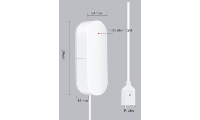 Датчик протечки воды с выносным 1м детектором Wi-Fi