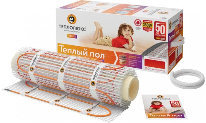 Нагревательный мат Теплолюкс Tropix МНН 1120 Вт-7,0 м²