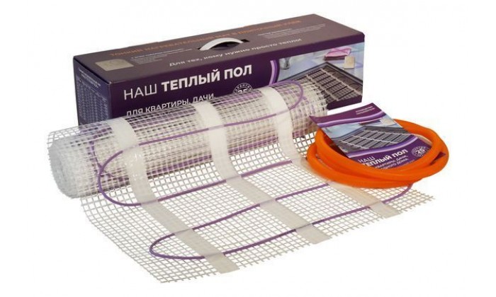 Мат нагревательный НАШ ТЕПЛЫЙ ПОЛ МТТЭ-1,0-160