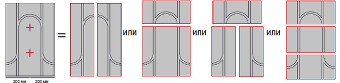 фольгированные маты для теплого пола легко разделить на части