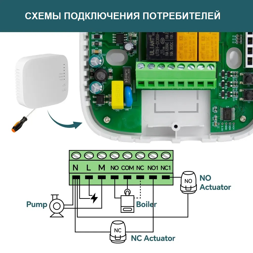 Схемы подключения потребителей