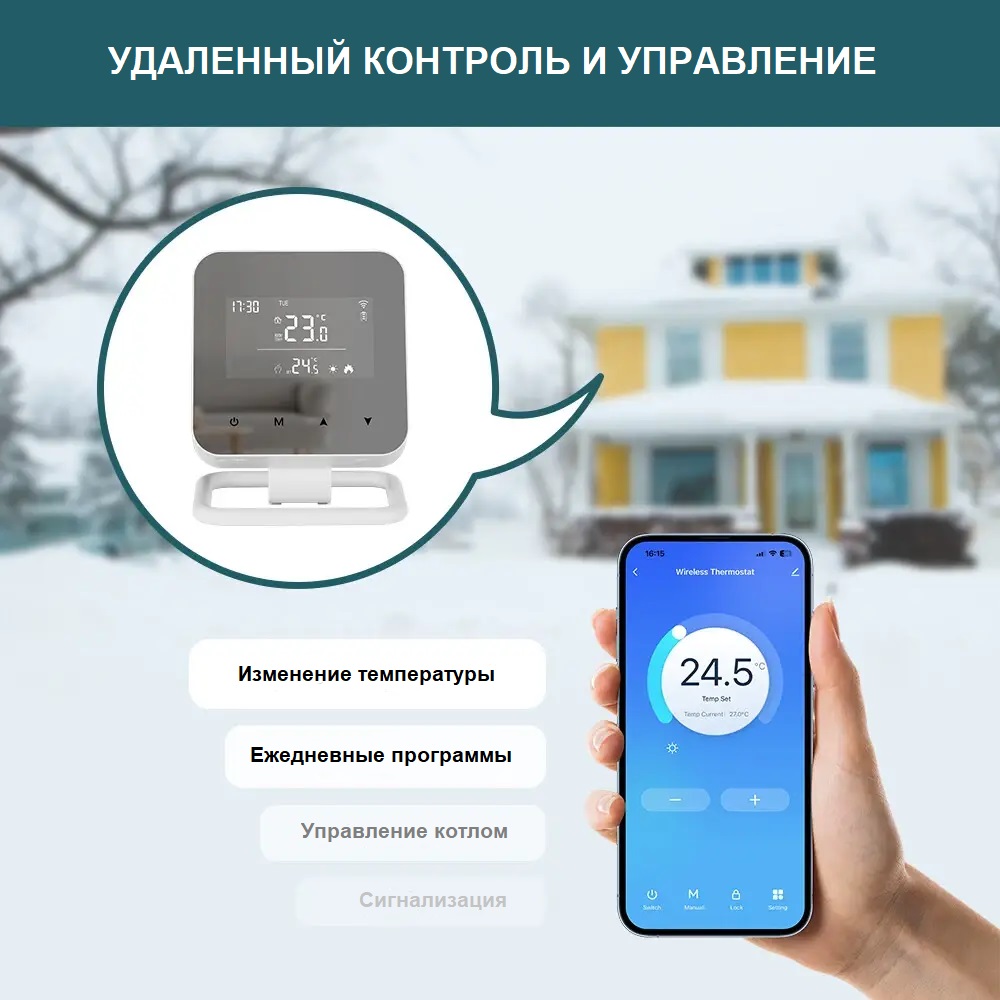Удалённый контроль и управление отоплением